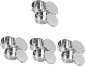 VICASKY Stainless Steel Camping Pot Pan Stackable Outdoor Cookware for Picnic Multifunctional Cooking Utensils