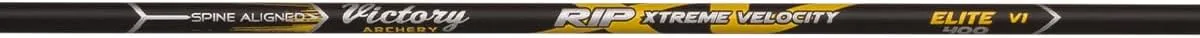 Victory Archery RIP XV 0.204" 200/250/300/350/400/500 Spine Small Diameter Carbon Hunting Arrow Shafts 12 Pack