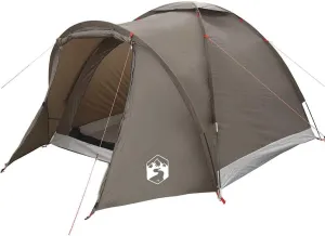 vidaXL 2-Person Waterproof Fishing/Camping Tent - Brown 185T Polyester PU Coating - Portable UV Protection - Easy Assembly - Includes Carry Bag & Rainfly