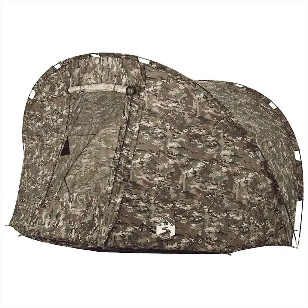 vidaXL Fishing Tent 5-Person, Foldable Camping Shelter, Garden Tent, Outdoor Shelter, Portable Canopy, Fishing Shelter, Camouflage Waterproof
