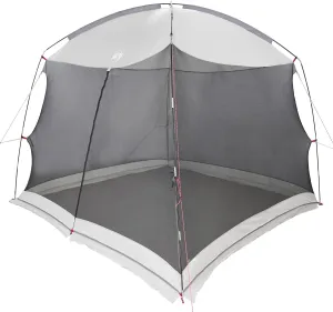 vidaXL Grey Square Outdoor Tent for 6 People Camping Water Resistant UV Protection Portable Setup Polyester Fabric Shade Spacious Family Protected
