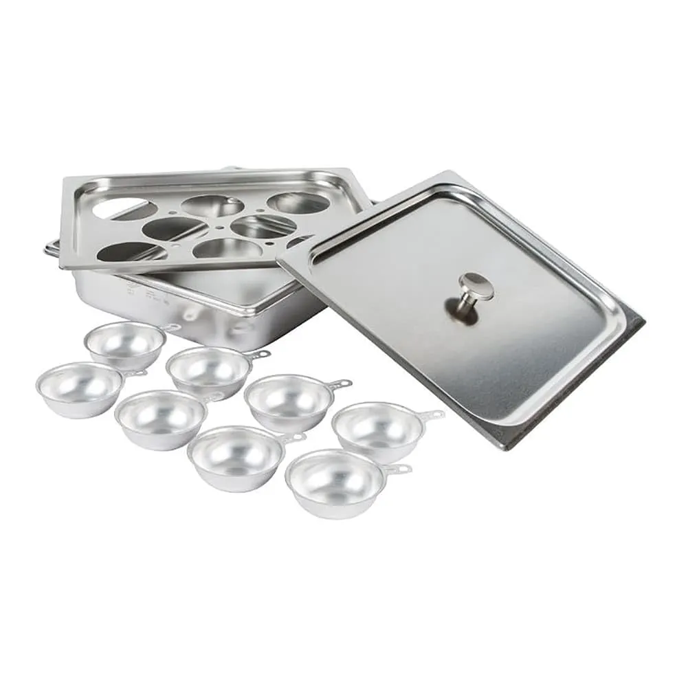 Vollrath 75070 Half Size Stainless Steel Egg Poacher