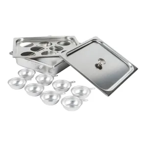 Vollrath 75070 Half Size Stainless Steel Egg Poacher
