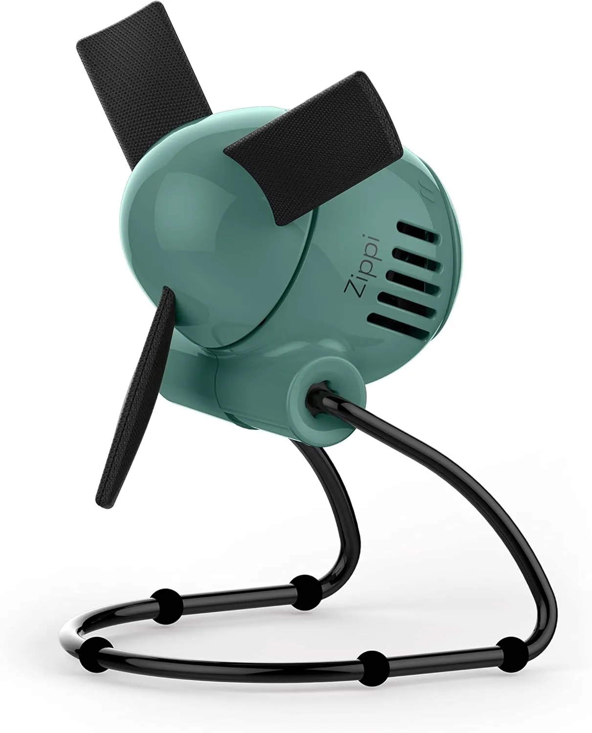 Vornado Zippi Small Personal Fan | Foldable Cooling for Desk, Nightstand, Tabletop, Travel and More | 2 Speeds & Soft Blades | Green