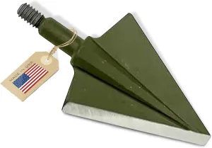 VPA1 1/8" 2 Blade 200 Grain Right Single Bevel Broadhead, Screw-in, S7 Premium Tool Steel 56-58 Rockwell, 3 Pack, Made in The USA