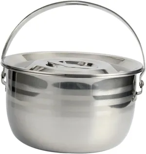 Wakauto 1pc Portable Non Stick Camping Pot High Capacity Stew Pot for Outdoor Cooking Lightweight and Cookware for All Food