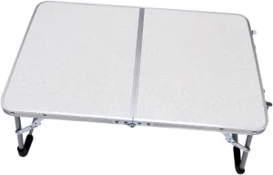 Wakauto Folding Table Compact Aluminium Alloy Desk for Camping BBQ Picnic Travel Easy Setup Portable Design for Outdoor Activities White