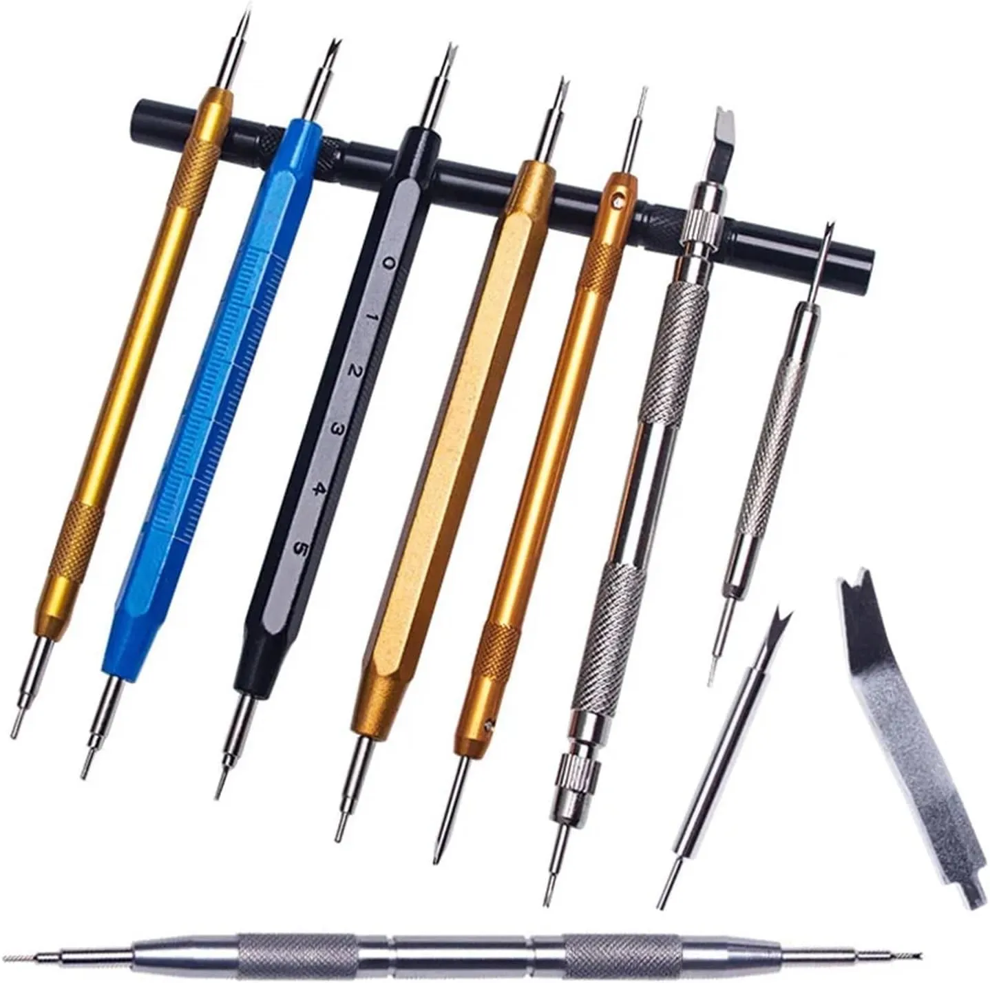 Watch Repair Tool Kit Watch Strap Spring Bar Removal Tool For Smart Watch Band Release Pins Bars Remove Tools Stick Tweezers(F 2)