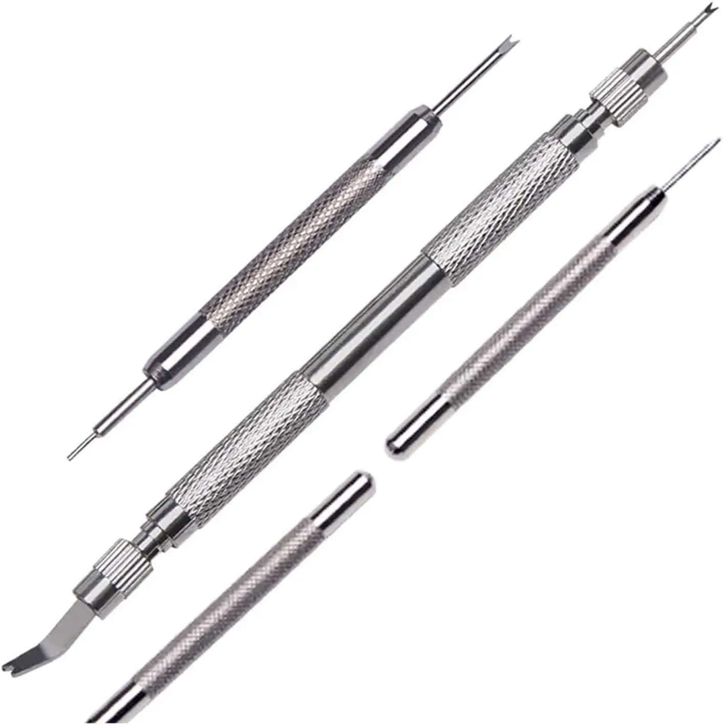 Watch Repair Tool Kit Watch Strap Spring Bar Removal Tool For Smart Watch Band Release Pins Bars Remove Tools Stick Tweezers(F 2)