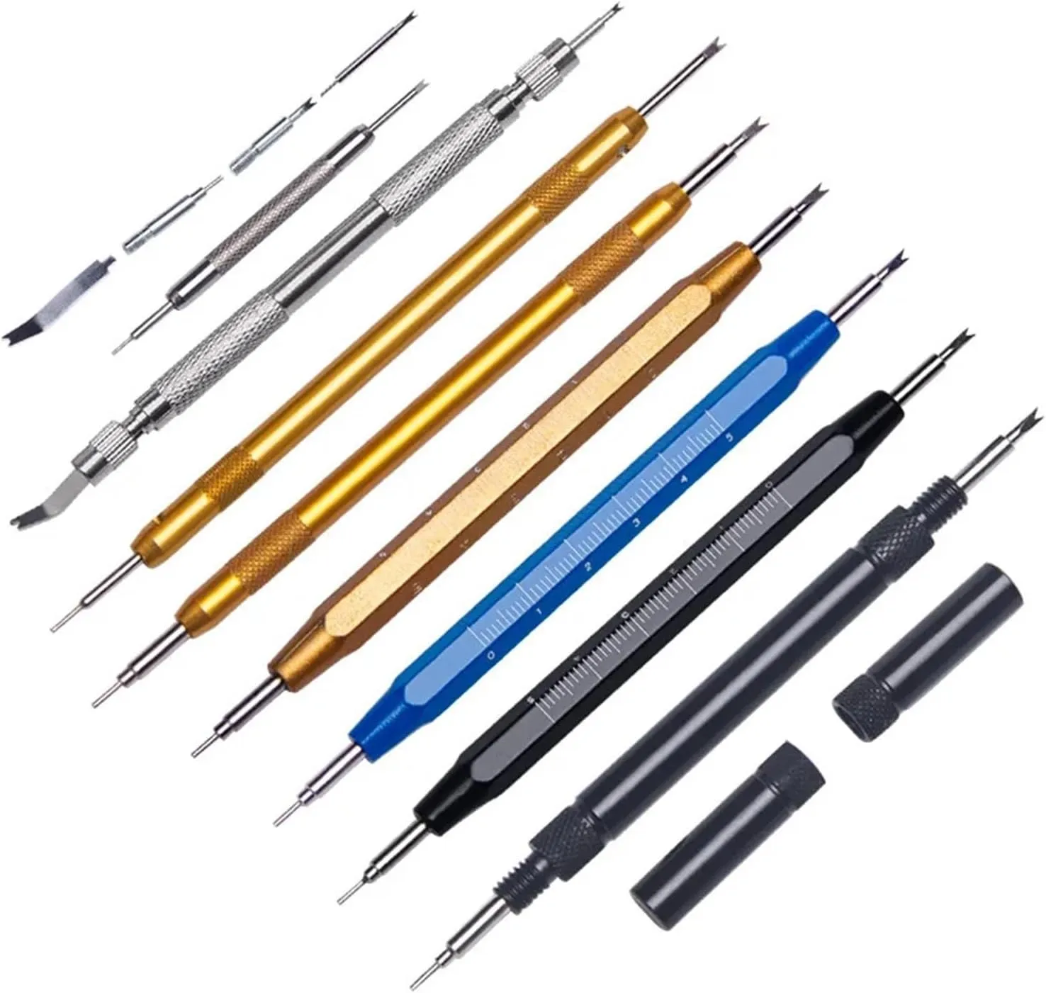 Watch Repair Tool Kit Watch Strap Spring Bar Removal Tool For Smart Watch Band Release Pins Bars Remove Tools Stick Tweezers(F 2)