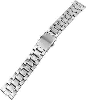 Watch Strap Metal Stainless Steel Replacement Strap Watch Band Flat Buckle Wrist Band Silver Gold, Silver, 12 14 16 18 20 22Mm /14Mm/Silver Go