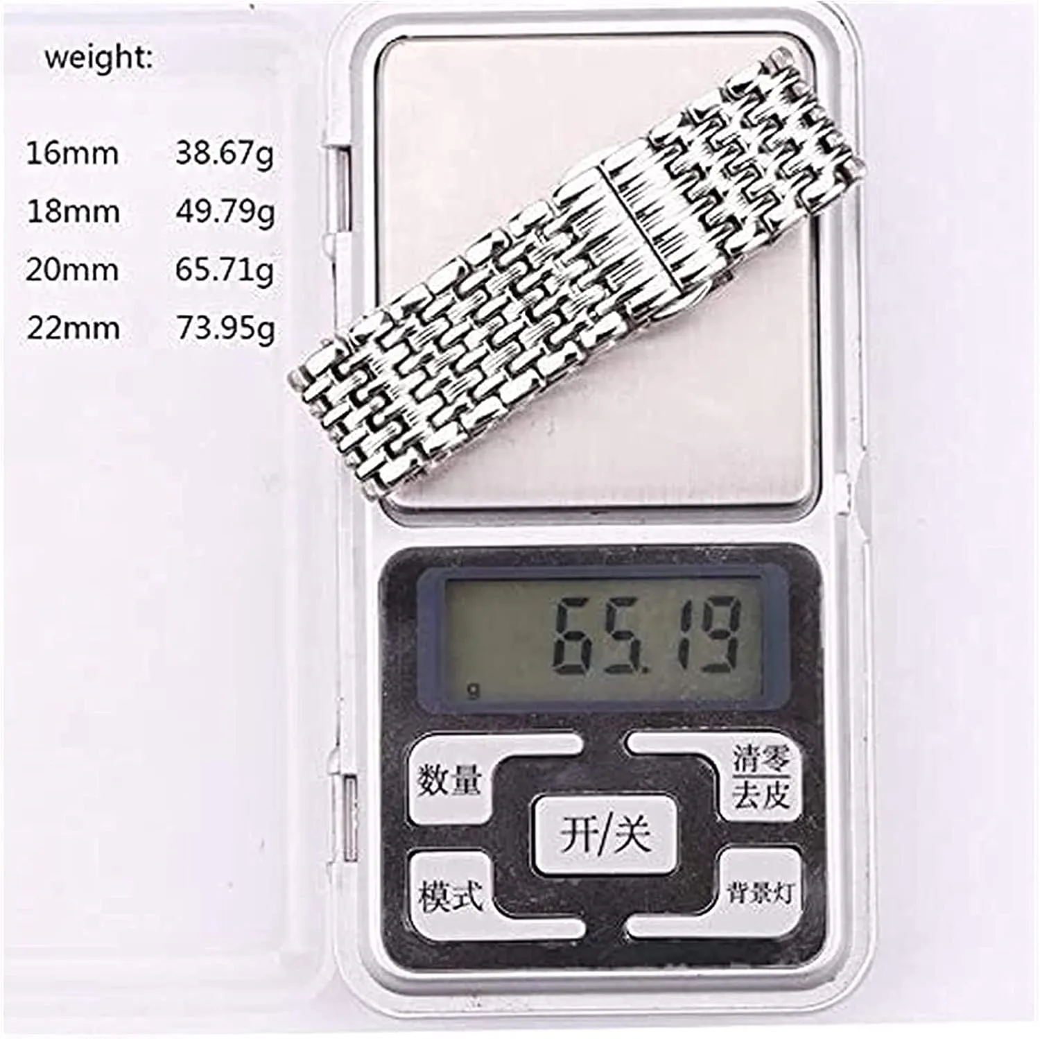 Watch Strap Stainless Steel Strap Women Men 16mm 18mm 20mm 22mm Silver Straight end Strap Watch Accessories