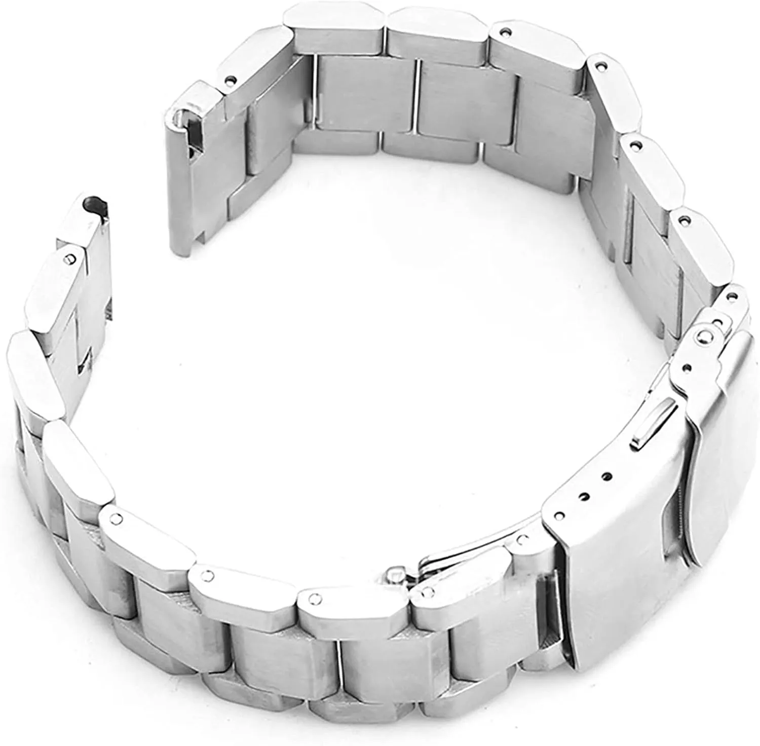 Watch Strap Trapezoidal Solid Stainless Steel Strap Bracelet 18 20 22 24 Mm Replacement Metal Strap Men's Strap Accessories
