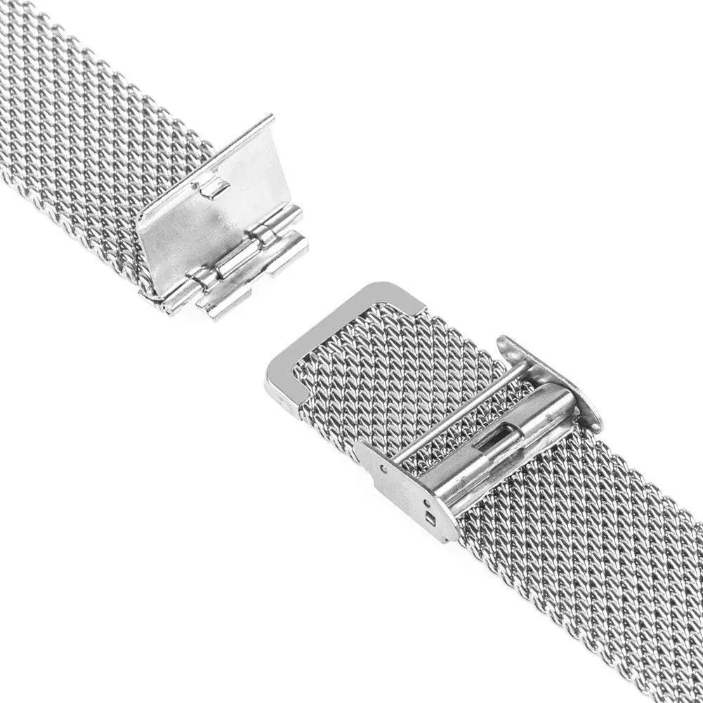 Watchband 16mm 18mm 20mm 22mm Universal watchband Quick Release Watch Band mesh Stainless Steel Strap Wrist Belt Bracelet Black