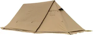Waterproof Camping Tent 4 Outdoor Season Tent Windproof Family Sun Shelter Backpacking Travel Beach Equipment (Brown Polyester)