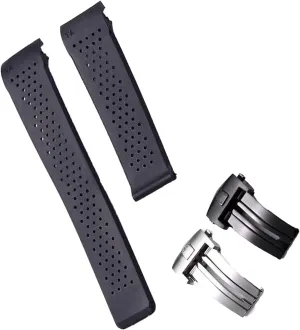 Waterproof Rubber Watchband For TAG HEUER CARRERA Men Women Watch Strap Bracelet Belt