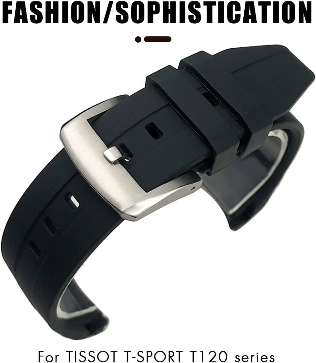 Waterproof Rubber Watchband for Tissot T120417 Sea Star 1000 Series Diving Watch Strap 22mm 21mm
