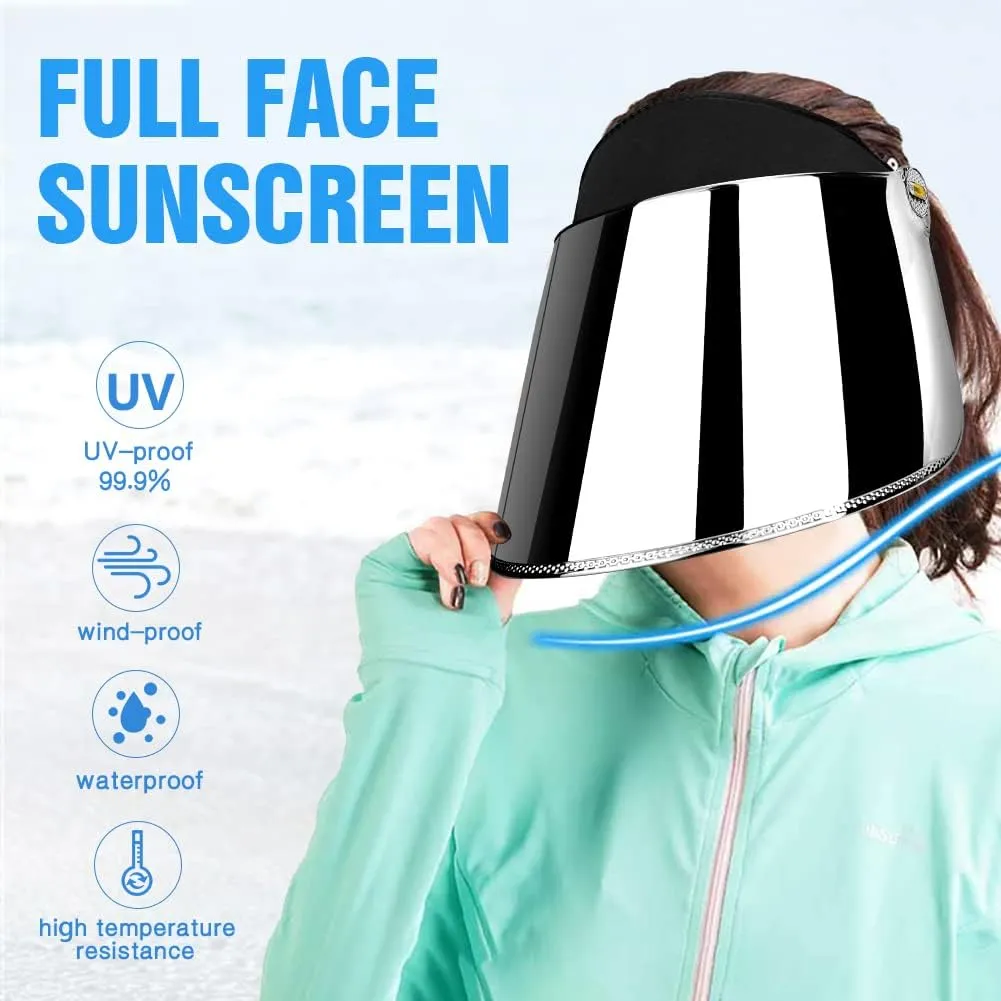 WAYCOM Sun Cap, Sun Visor Hat - UV Protection Hat -Premium UPF 50  Hat for Hiking, Golf, Tennis, Outdoors