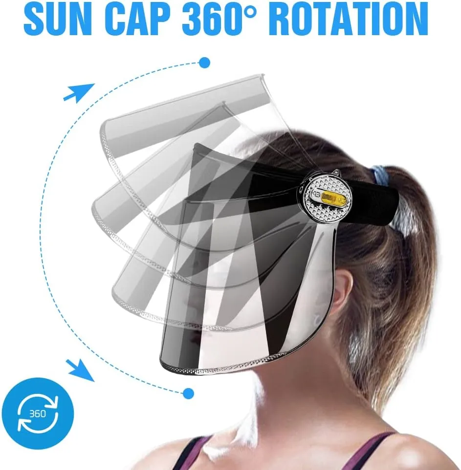 WAYCOM Sun Cap, Sun Visor Hat - UV Protection Hat -Premium UPF 50  Hat for Hiking, Golf, Tennis, Outdoors