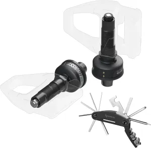 Wearable4U - FAVERO ASSIOMA Duo-Shi Both Sides Power Meter 99gr Each (Shimano Pedals Compatible) with Cycling Multitool Bundle