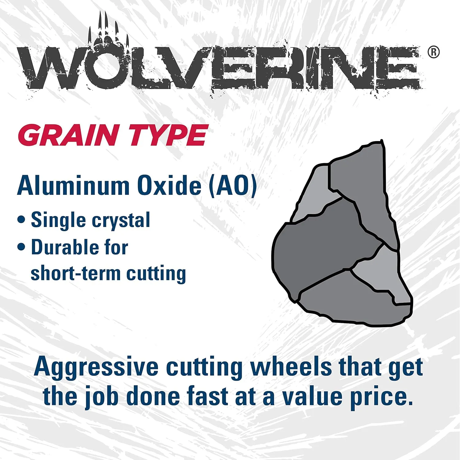 Weiler 56429 Wolverine Type 27 Cut and Grind Combo Wheel, A24T, 5/8" 11 UNC Nut, 4 1/2" x 1/8", Aluminum Oxide, 4.5" Diameter (Pack of 10)