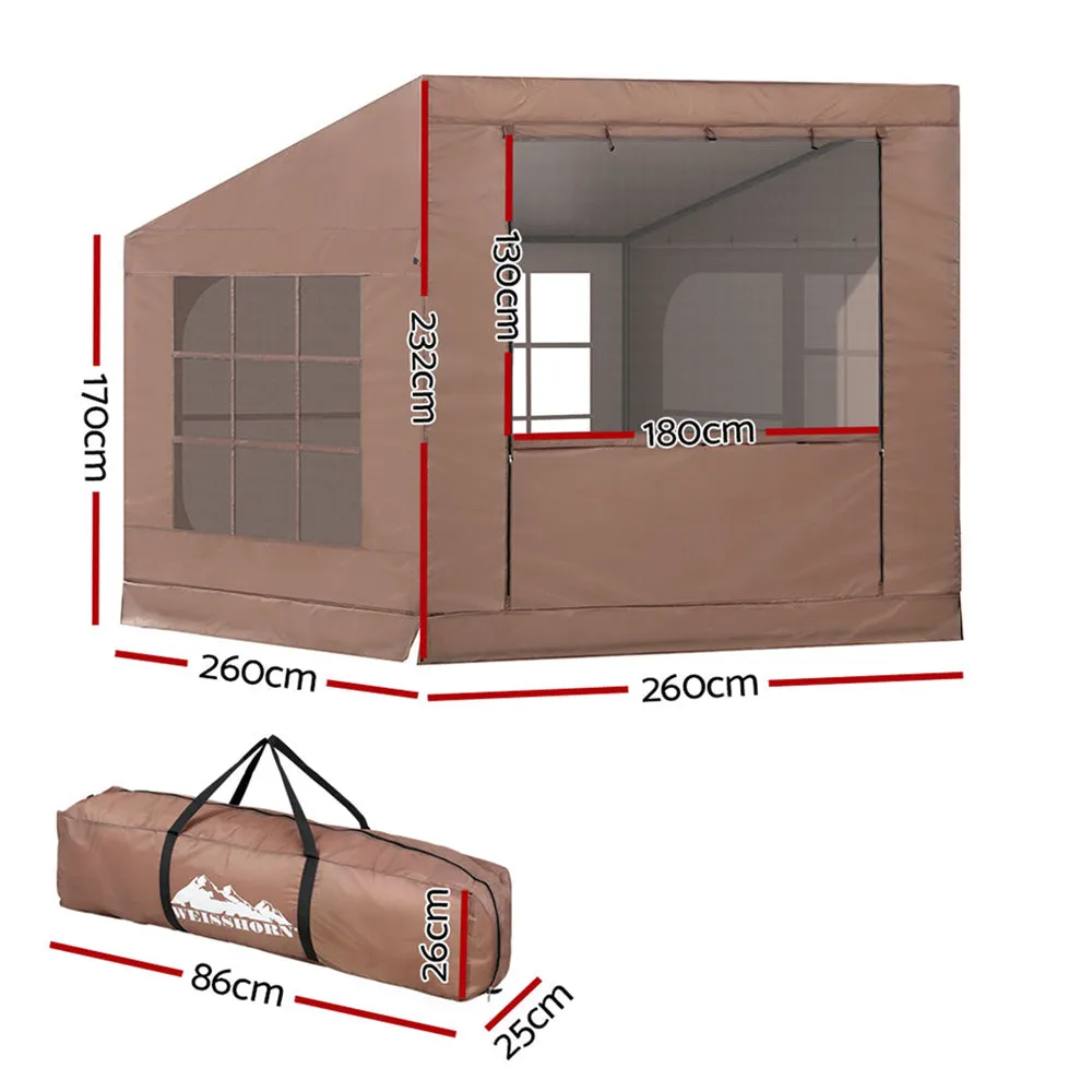 Weisshorn Camping Tent Car SUV Rear Side Canopy Portable Shelter Family Home 4WD-VIC_Metro