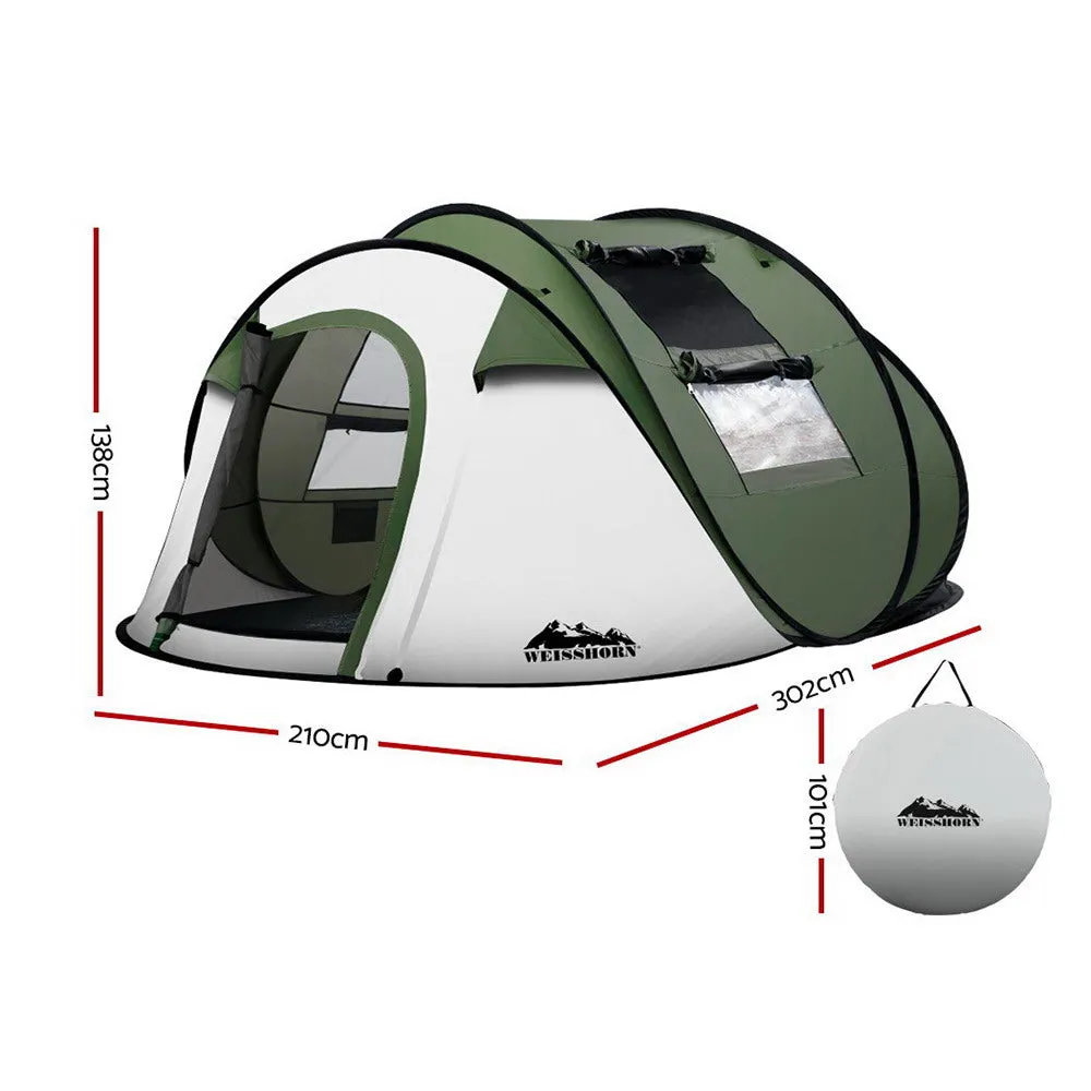 Weisshorn Instant Up Camping Tent 4-5 Person Pop up Tents Family Hiking Beach Dome-QLD_Metro