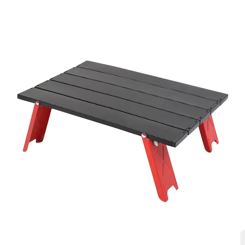 WEST TUNE Mini Camping Table Ultralight Roll-Up Folding Aluminum for Outdoor Use