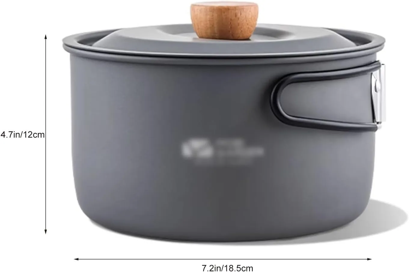 WHYATT Camping Pot, Camping Cookware Set, Camping Cookset, Non-Stick Lightweight Pot Pan Set with for Camping Outdoor Picnic