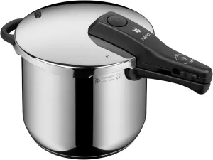 WMF Perfect Rapid Cooker Diameter 22 cm Diameter 6 Litres and a Half with Flame Protection, Cromargan Stainless Steel Suitable for Induction
