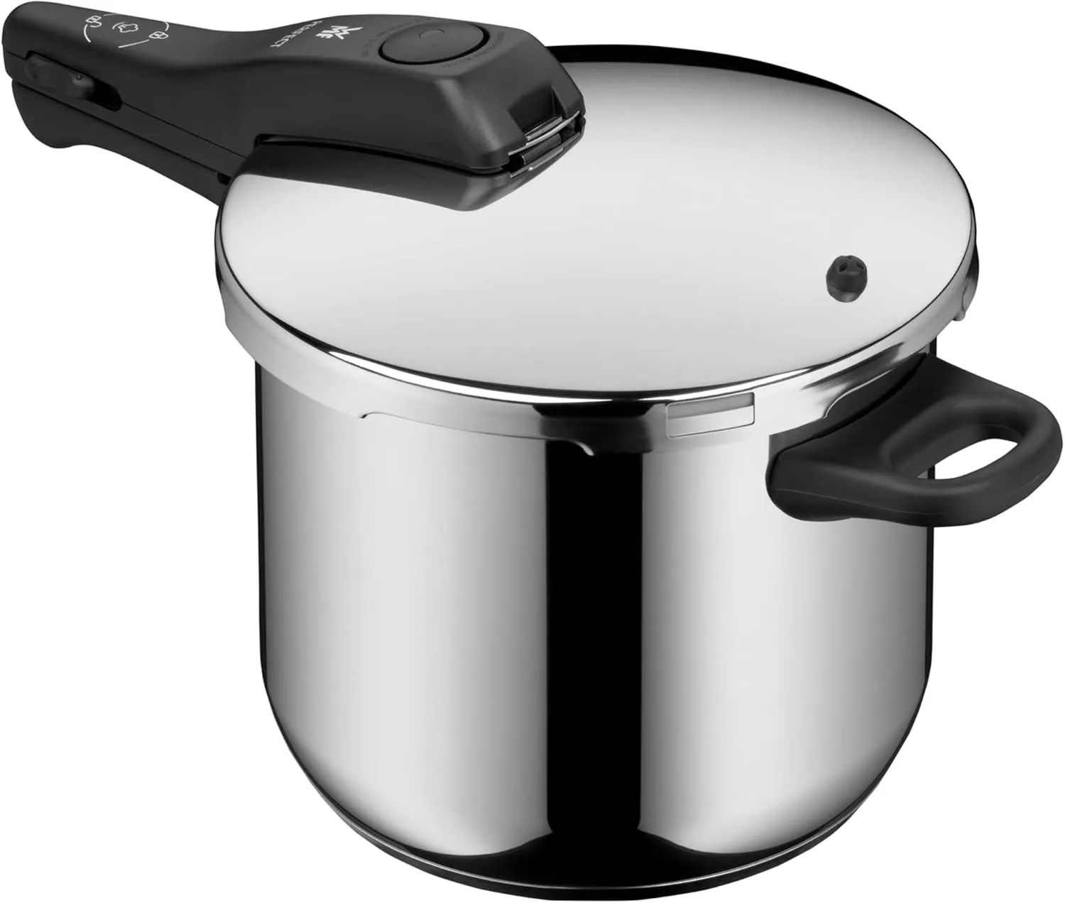 WMF Perfect Rapid Cooker Diameter 22 cm Diameter 6 Litres and a Half with Flame Protection, Cromargan Stainless Steel Suitable for Induction