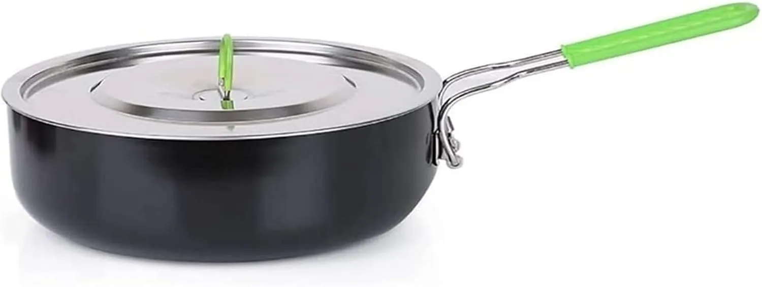 Wok Aluminum Alloy Non-Stick Pot Milk Pot Portable Pot Outdoor Set Pot Cookware Soup Folding Household Milk Pot