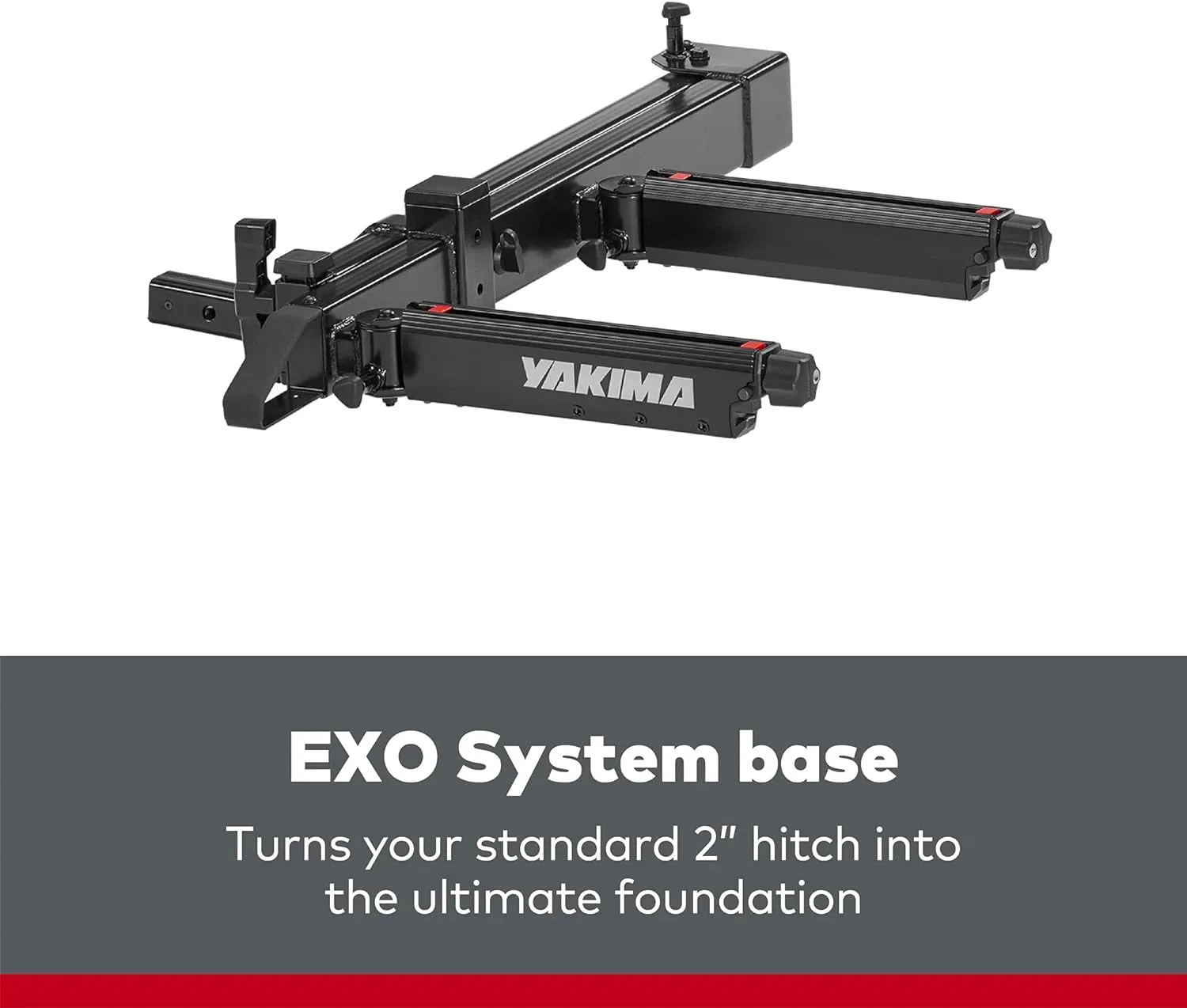 Yakima Swing Rack, Hitch Cargo System w/ Accessory Arm & Locks, EXO SwingBase, 2 In, Black - Heavy-Duty Car Vehicle Storage Accessories for Travel and Camping