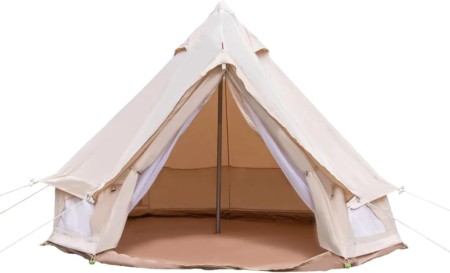 Yurt Tent,Glamping Tent Canvas Bell Tent Waterproof Camping & Glamping 4 Season Yurt 3M 2~3 Person