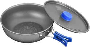 YYDS Outdoor Camping Lightweight Camping Cookware Pot Portable Campfire Cookware Aluminum Alloy Frying Pan for Outdoors Kitchen Camping Cooker Adventures Picnics