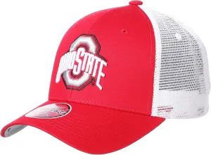 Zephyr Men's Ohio Sate Buckeyes Adjustable Snapback Hat Big Rig, Ohio State Buckeyes Red, Adjustable