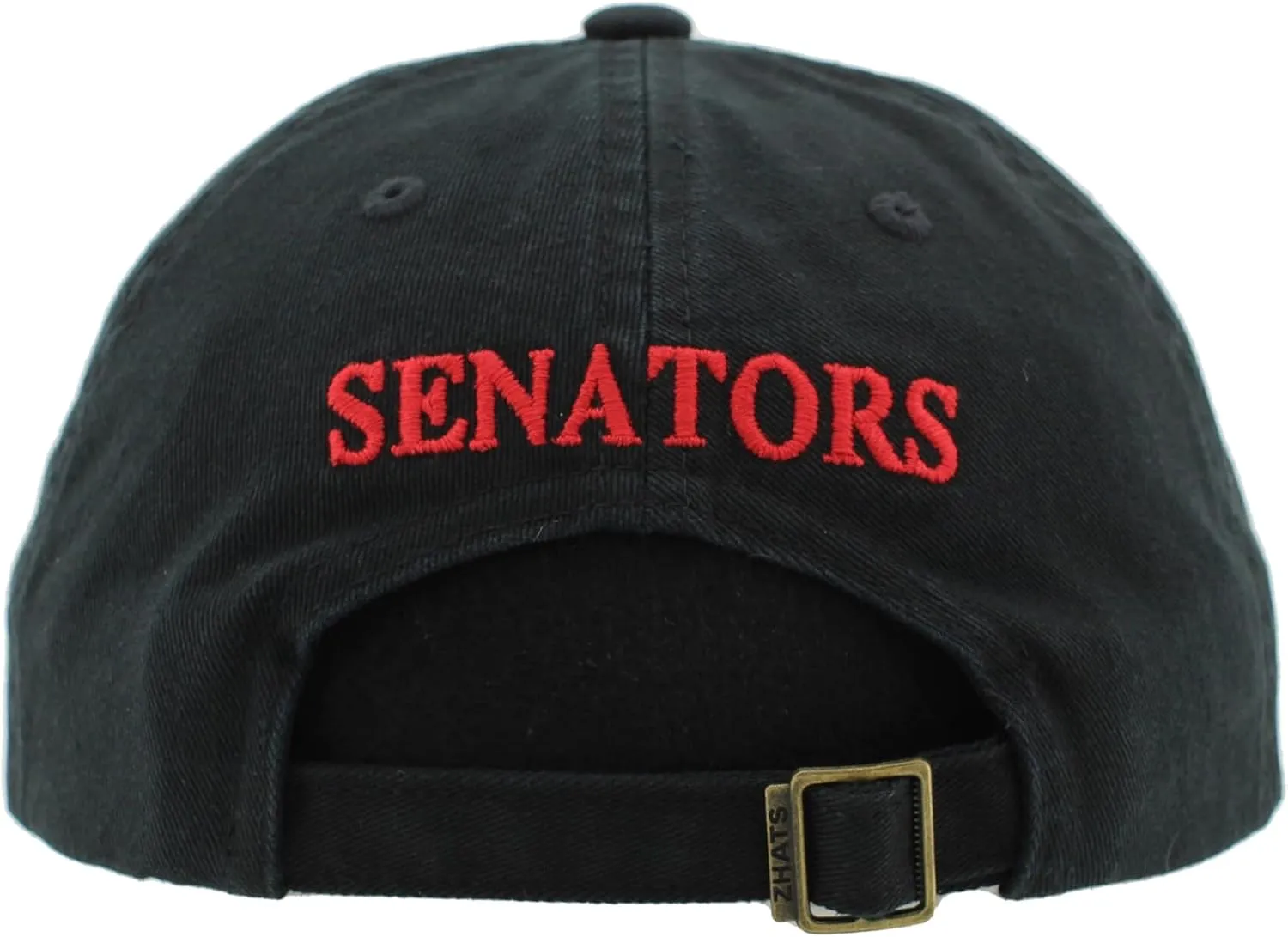 ZHATS NHL Officially Licensed Adjustable Hat Scholarship Icon Black
