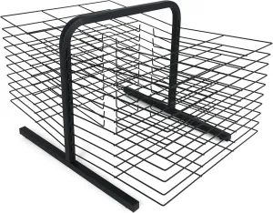 Zoom Art Drying Rack for Classroom Organization, Home School, or Preschool; Table Top Drying Rack for Art, Wire Art Rack for Art Cart Classroom Drying Rack for Art; Paint Drying Rack (20 Shelves)
